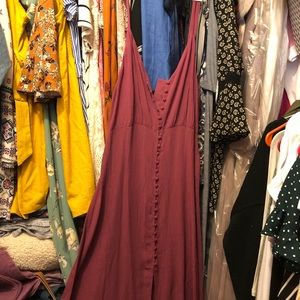 Maybe button up midi dress NTW size L